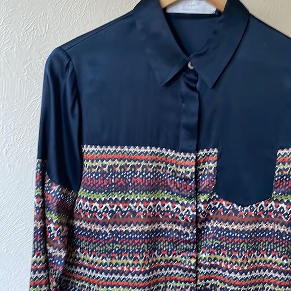 Thakoon gorgeous silk multi color shirt dress - Picture 2 of 13